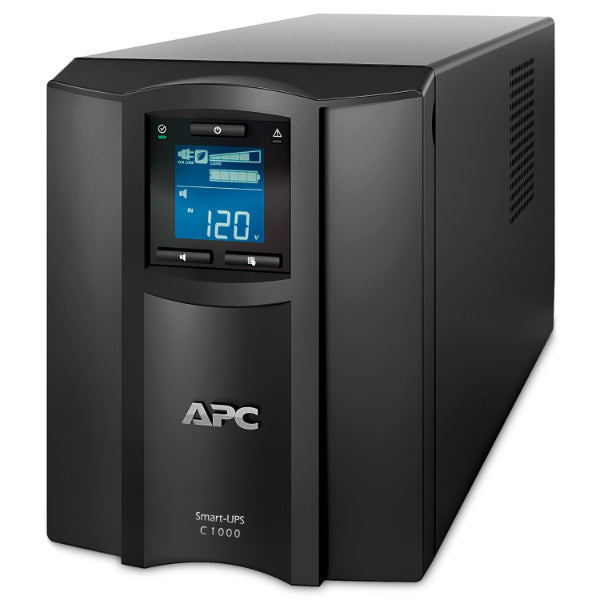 APC Smart-UPS SMC 1000VA (SMC1000IC) - IEC Outlets, USB, Serial, LCD Display, Tower, 2-Year Warranty