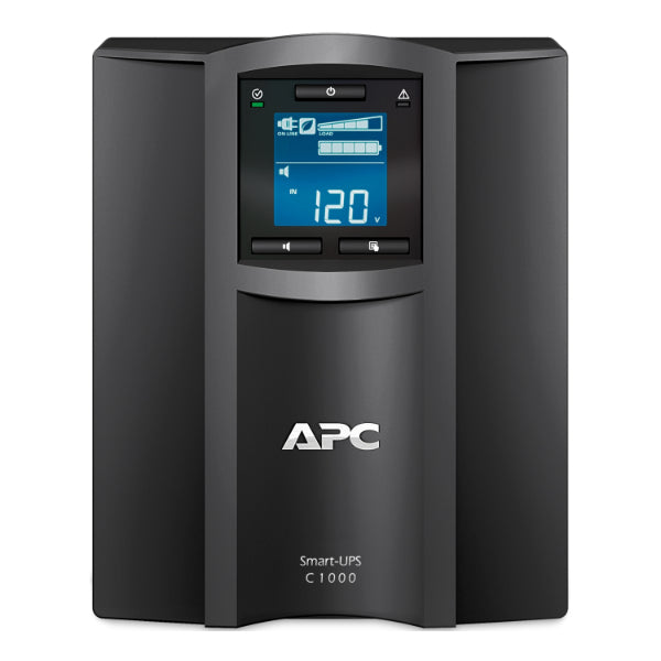 APC Smart-UPS SMC 1000VA (SMC1000IC) - IEC Outlets, USB, Serial, LCD Display, Tower, 2-Year Warranty