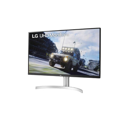 LG 32" UHD VA LED Monitor (32UN550-W) - 3840 x 2160, 4ms, HDMI (2), DisplayPort, VESA Mount, Height Adjustable, Built-in Speakers, 3-Year Warranty