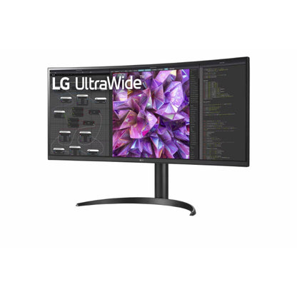 LG 34" WQHD Curved IPS LED Monitor (34WQ75C-B) - 3440 x 1440, 21:9 Aspect Ratio, HDMI (2), DisplayPort, USB-C 90W, LAN, Built-in Speakers, Height Adjustable, 3-Year Warranty