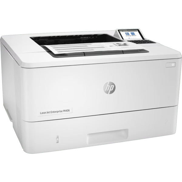 HP LaserJet Enterprise M406dn Mono Printer (3PZ15A) - Single Function, Network-Ready, 38 ppm
