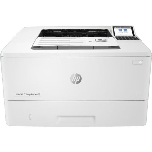 HP LaserJet Enterprise M406dn Mono Printer (3PZ15A) - Single Function, Network-Ready, 38 ppm