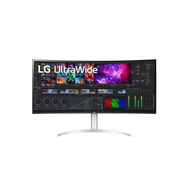 LG 40" 5K2K Curved Nano IPS LED Monitor (40WP95C-W) - 5120 x 2160, 21:9 Aspect Ratio, HDMI (2), DisplayPort, Thunderbolt 4 (96W), Built-in Speakers, 3-Year Warranty