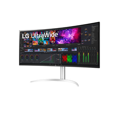 LG 40" 5K2K Curved Nano IPS LED Monitor (40WP95C-W) - 5120 x 2160, 21:9 Aspect Ratio, HDMI (2), DisplayPort, Thunderbolt 4 (96W), Built-in Speakers, 3-Year Warranty