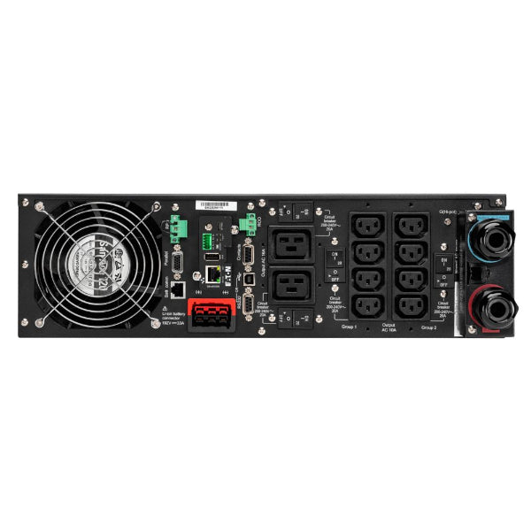Eaton 9PX 6KVA Li-Ion Rack/Tower UPS (9PX6KIRTN-L) - 6000VA/6000W, 3U, Network Card, Rail Kit Included