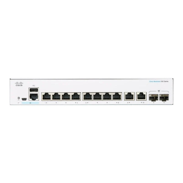 Cisco Business 350 Series 350-8P-2G Switch (CBS350-8P-2G-AU) - Managed L3 Switch, PoE+, Rack-Mountable