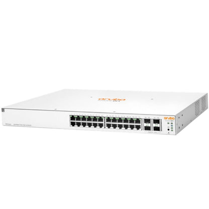HPE Aruba Instant On 1930 24G Class4 PoE 4SFP/SFP+ 370W Switch (JL684B) - Managed L3 Switch, PoE, Rack-Mountable