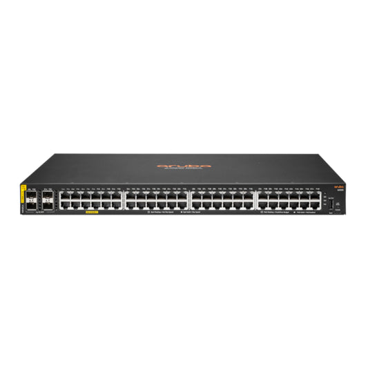 HPE Aruba 6000 48G Class4 PoE 4SFP 370W Switch (R8N85A) - Managed Switch, PoE+, Rack-Mountable