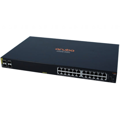 HPE Aruba 6000 24G Class4 PoE 4SFP 370W Switch (R8N87A) - Managed Switch, PoE+, Rack-Mountable